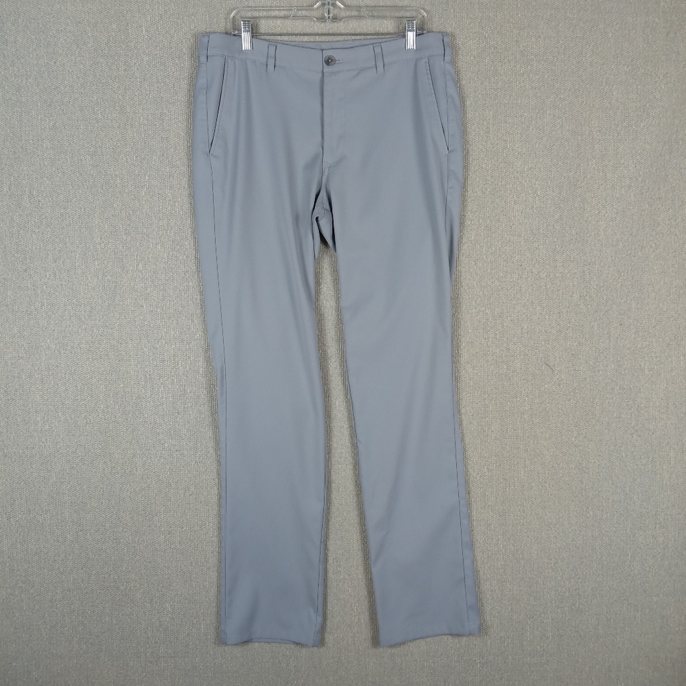 Mizzen+Main Baron Chino Pants Mens 34x34 Gray Athletic Performance Golf Preppy